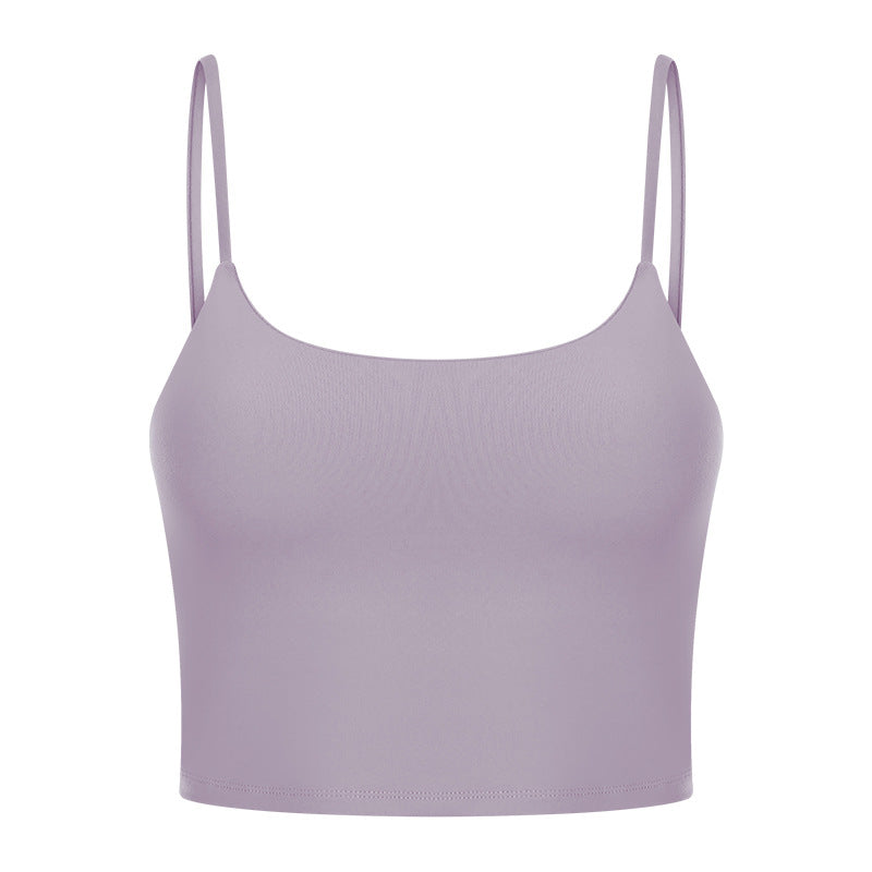 Sexy Beautiful Back Yoga Wear Gathers Gym Camisole