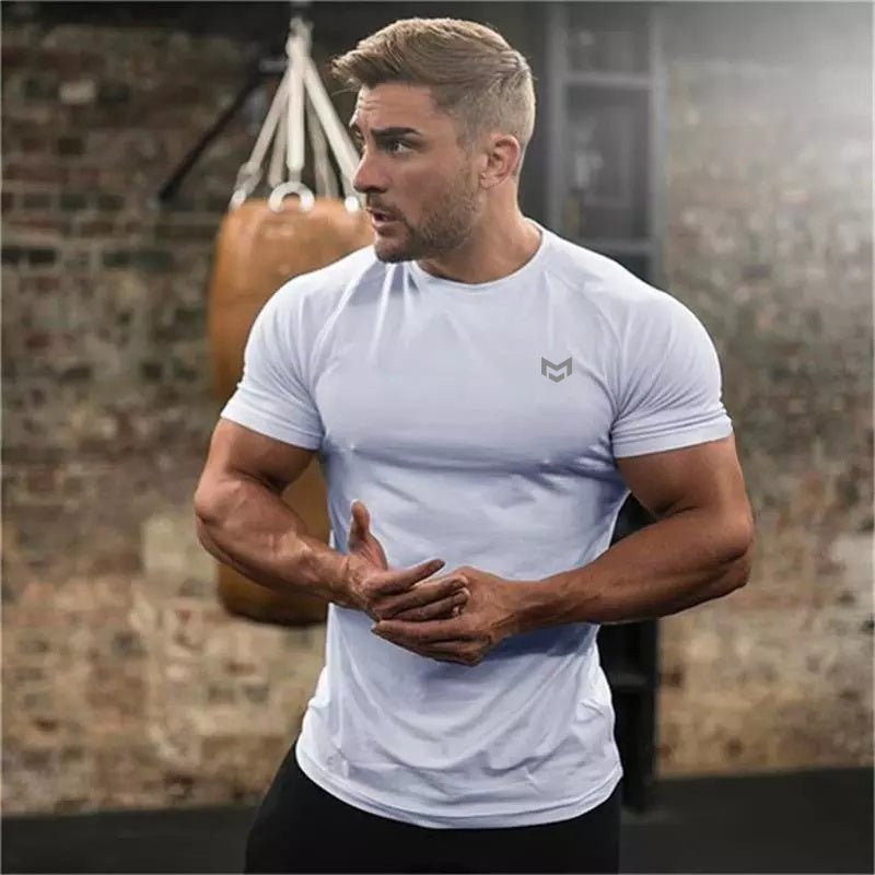 Gym Short Sleeve T Quick Dry Gym Clothes For Running - Slim&Shine