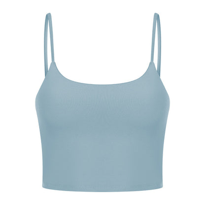 Sexy Beautiful Back Yoga Wear Gathers Gym Camisole