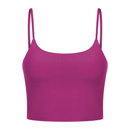Sexy Beautiful Back Yoga Wear Gathers Gym Camisole