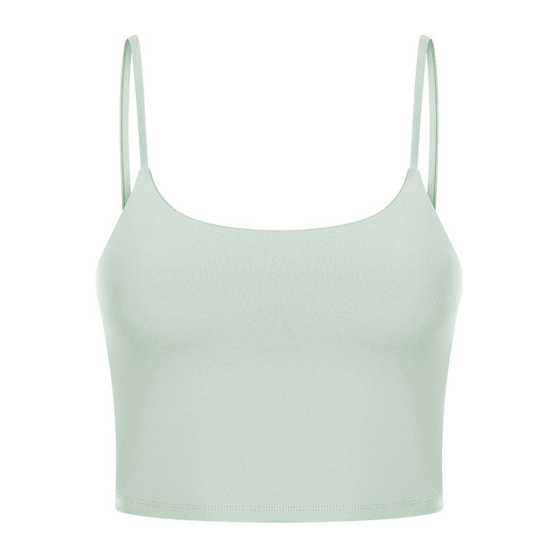 Sexy Beautiful Back Yoga Wear Gathers Gym Camisole