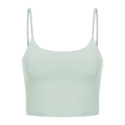 Sexy Beautiful Back Yoga Wear Gathers Gym Camisole