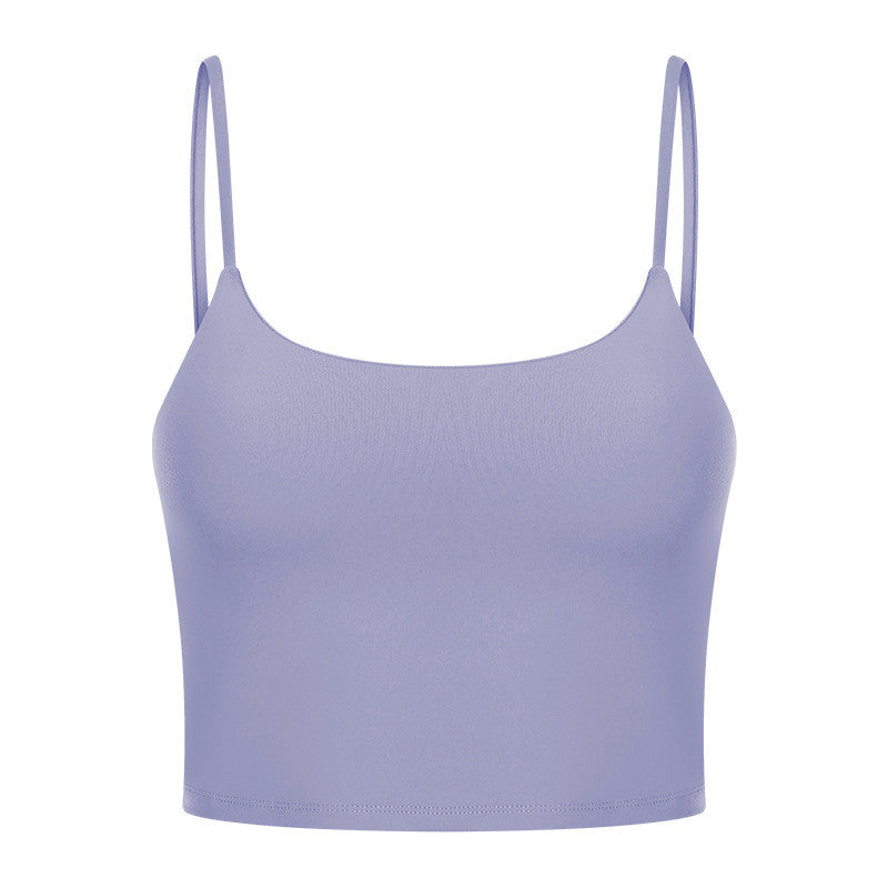 Sexy Beautiful Back Yoga Wear Gathers Gym Camisole