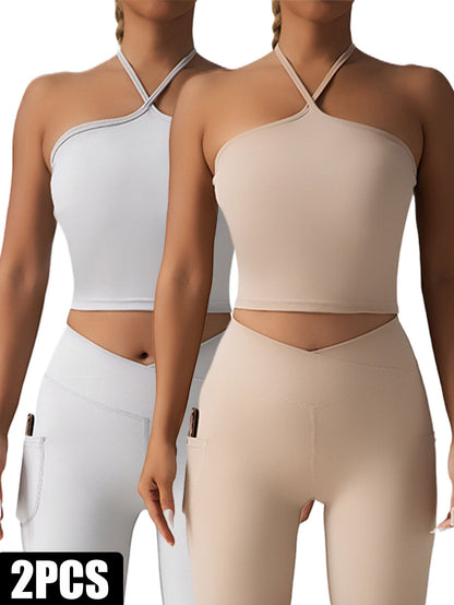 2 Pieces Sports Bra Athletic Running Sports Bra - Slim&Shine