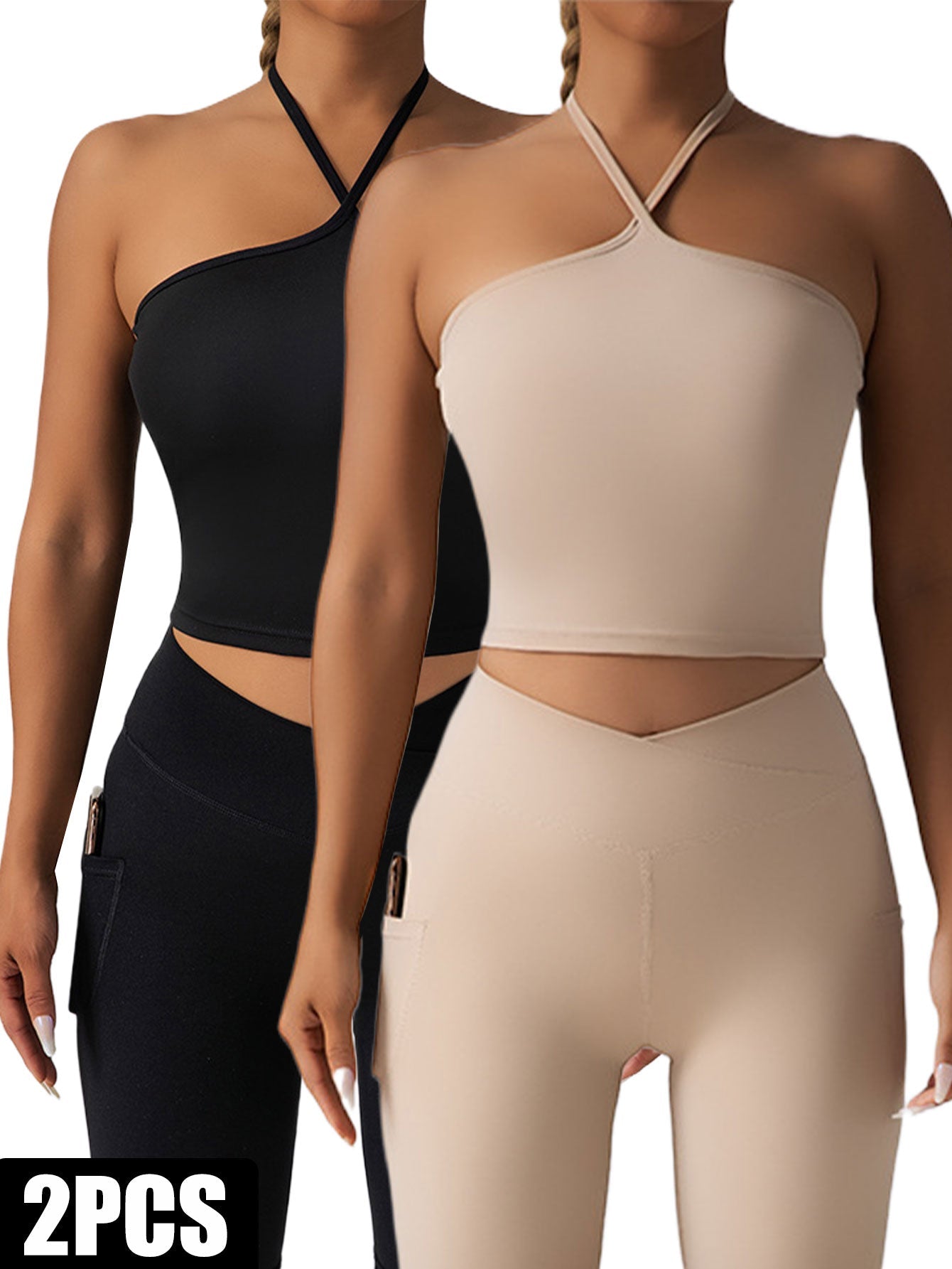 2 Pieces Sports Bra Athletic Running Sports Bra - Slim&Shine