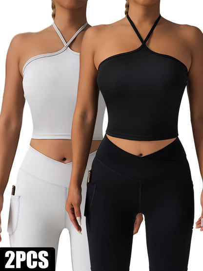 2 Pieces Sports Bra Athletic Running Sports Bra - Slim&Shine