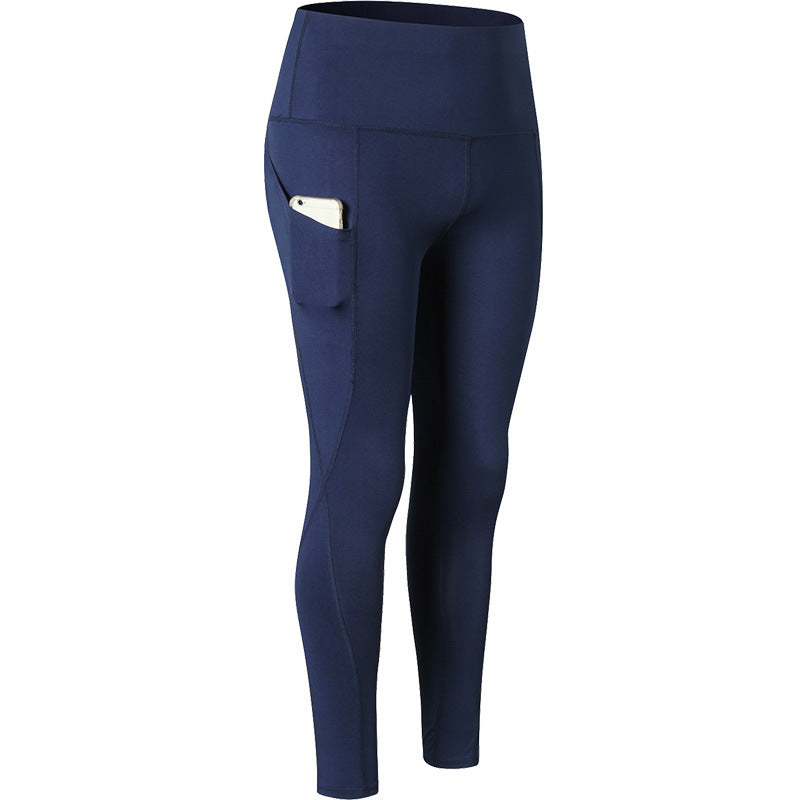 Slim pocket running stretch tights