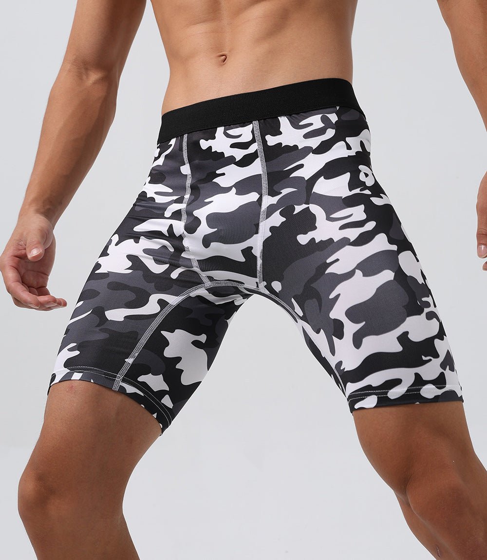 Fitness Tight Shorts Men's Quick - drying Skinny Running Fitness Shorts - Slim&Shine