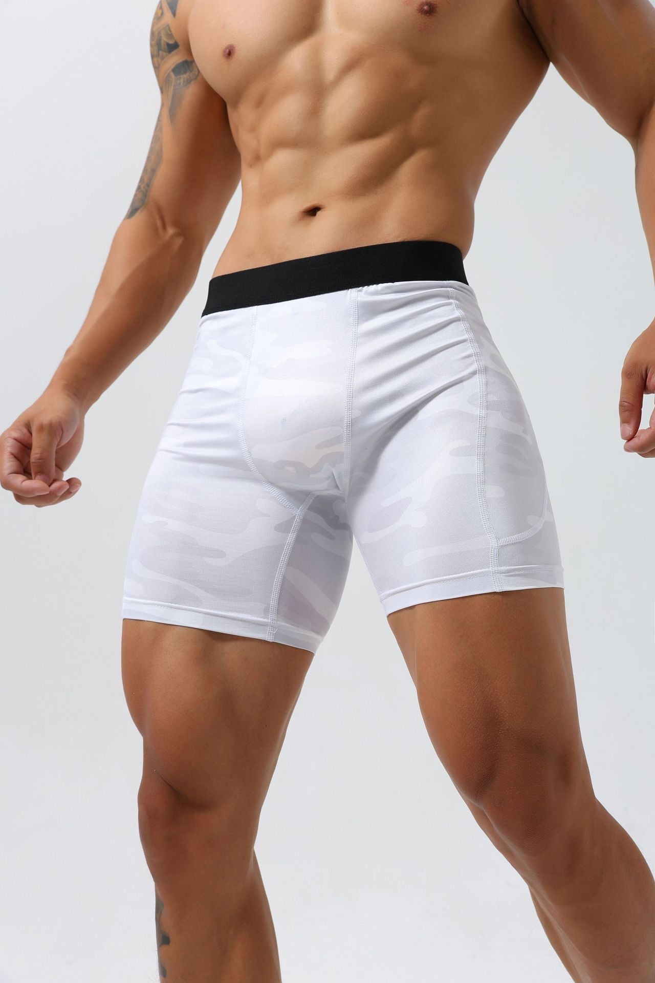 Fitness Tight Shorts Men's Quick - drying Skinny Running Fitness Shorts - Slim&Shine