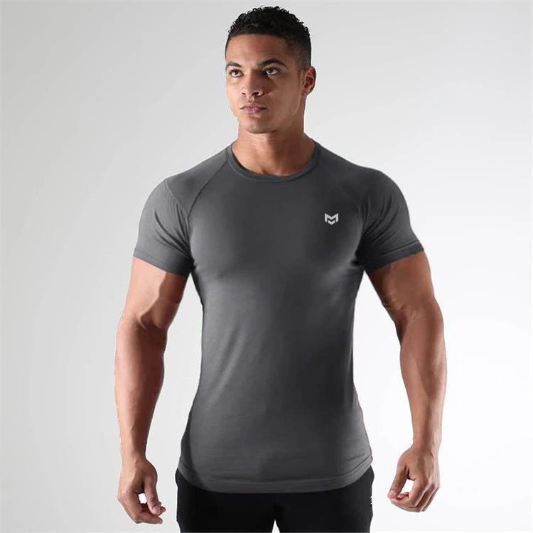 Gym Short Sleeve T Quick Dry Gym Clothes For Running - Slim&Shine