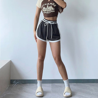 High Waist Loose Fitness Shorts - Slim&Shine