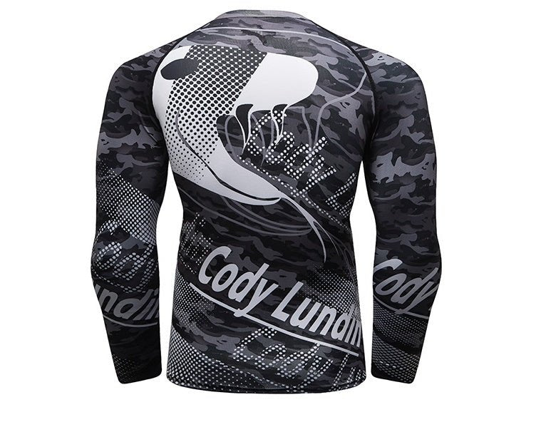 Long sleeved tights, men's running suit - Slim&Shine