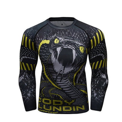 Long sleeved tights, men's running suit - Slim&Shine