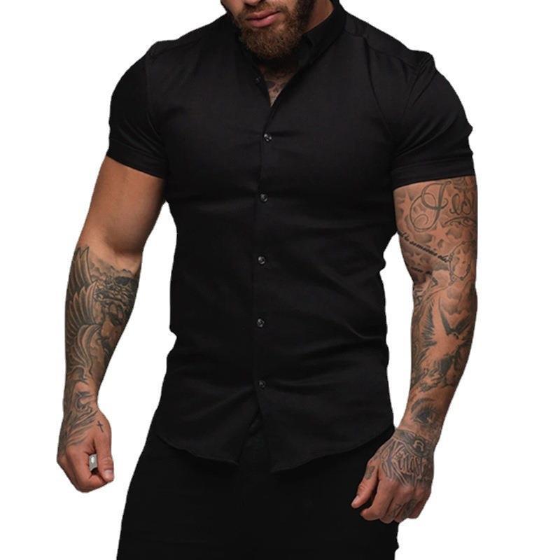 Muscle Men's Fitness Shirt Short Sleeve - Slim&Shine