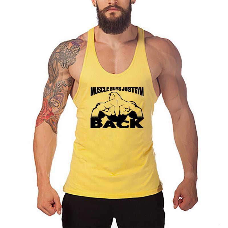 Muscle Men's Fitness Vest Cotton T-shirt - Slim&Shine