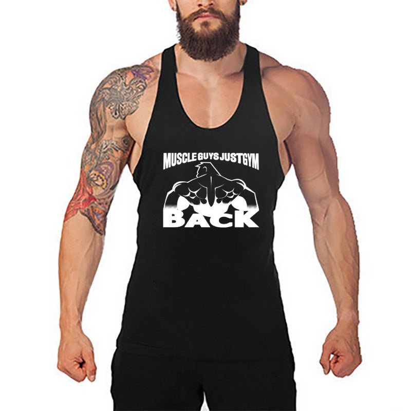 Muscle Men's Fitness Vest Cotton T-shirt - Slim&Shine