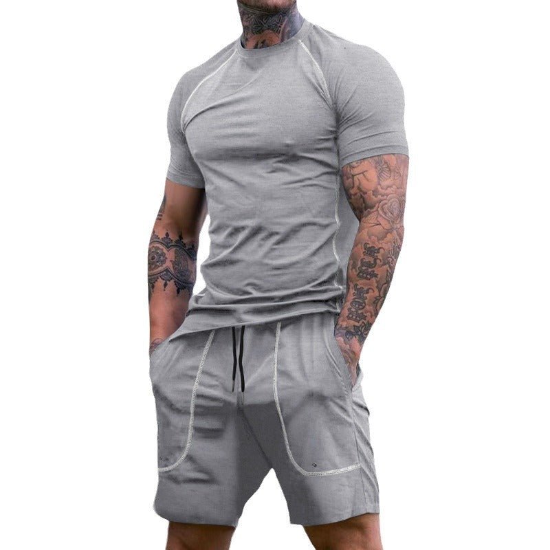 New Sports Tights Shorts Men's Running Fitness Suit - Slim&Shine
