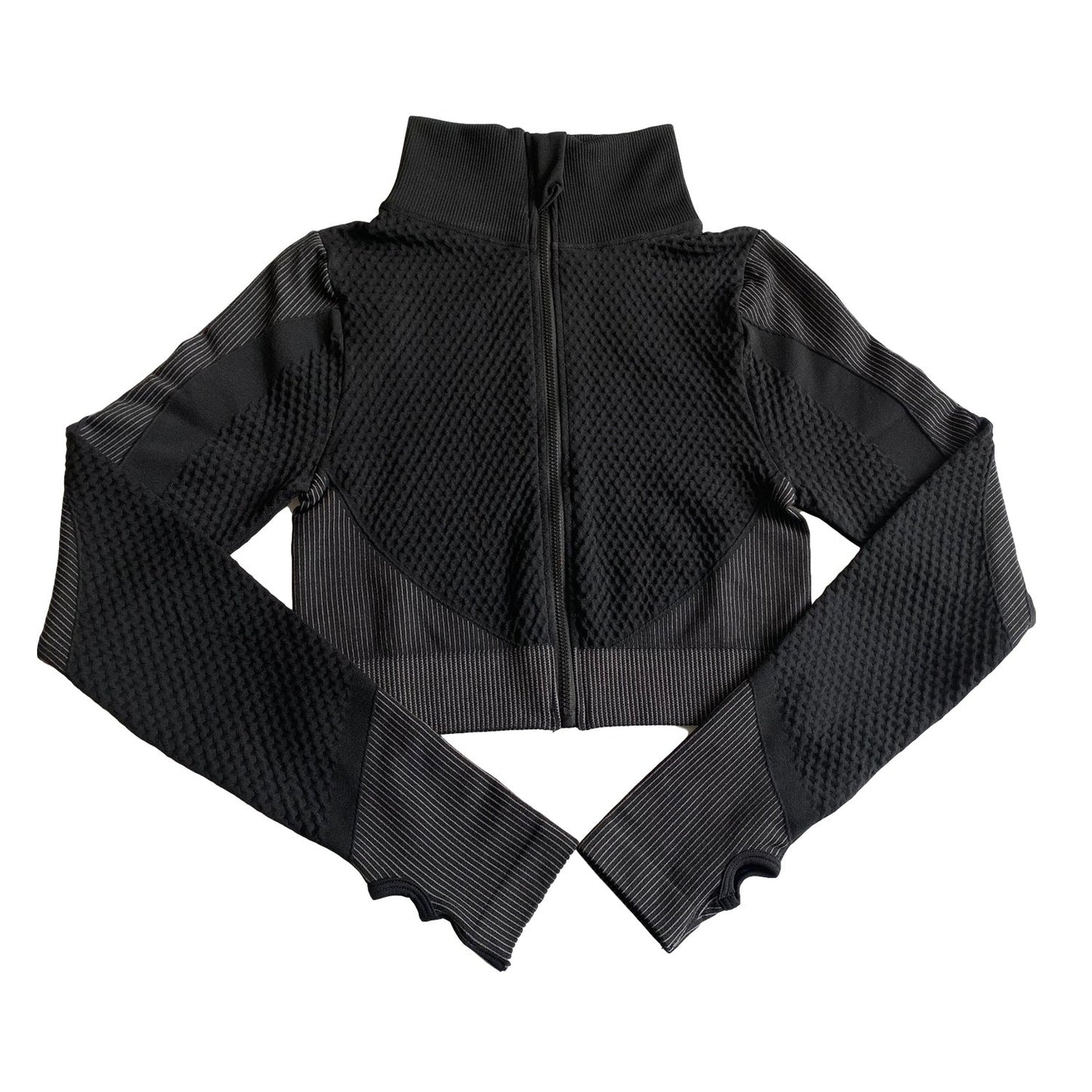 Shark Seamless Exercise Gym Wear Women's Long Sleeve Top - Slim&Shine