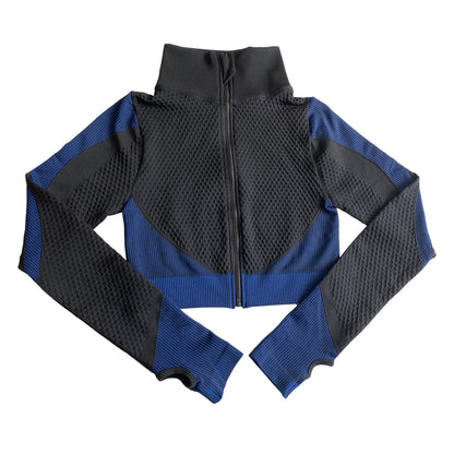 Shark Seamless Exercise Gym Wear Women's Long Sleeve Top - Slim&Shine