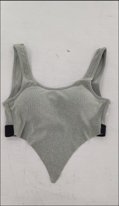 Solid color sports bra - Slim&Shine