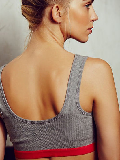 Solid color sports bra - Slim&Shine