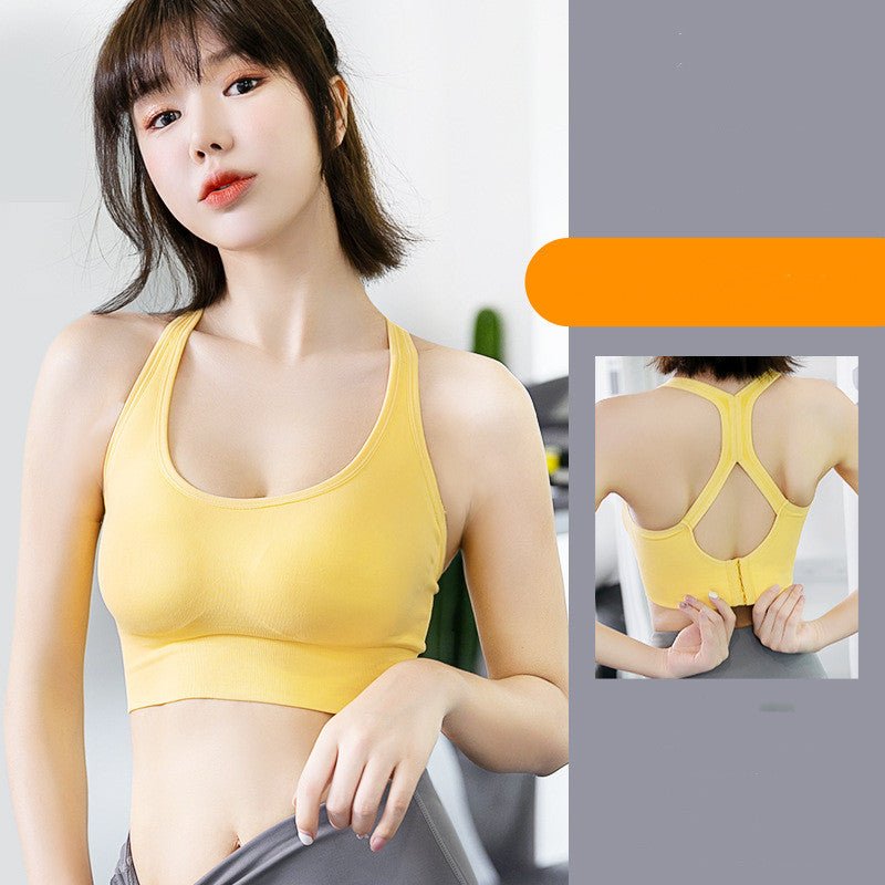 Sports Bra Underwear Seamless Hollow Beauty Back Shaping Sports Bra - Slim&Shine