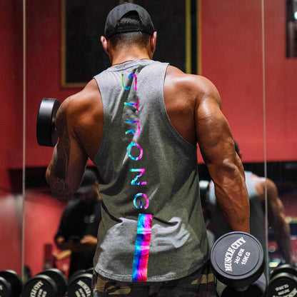 Sports Vest Muscle Fitness Brother Loose Cotton Sleeveless Shirt - Slim&Shine